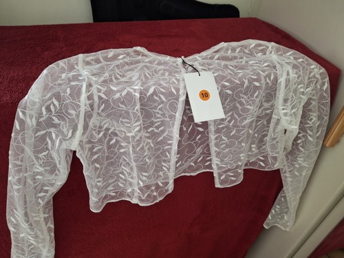 Wedding shrug pale cream size - shrug,