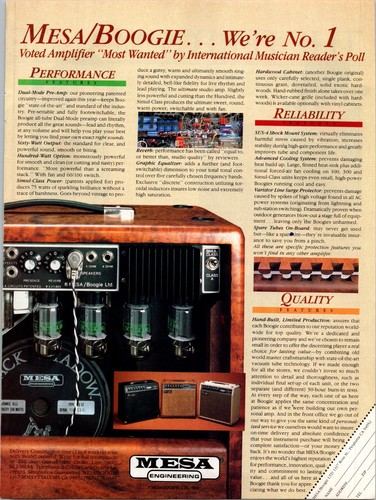 1983 mesa boogie guitar - mesa,