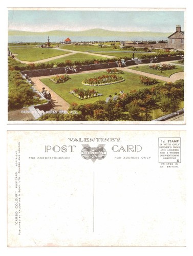 Vintage postcard gardens and - vintage,