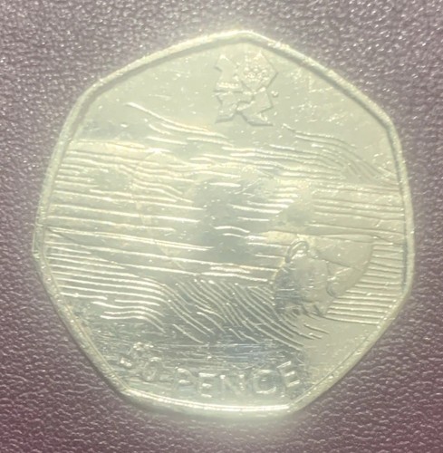 The 2012 olympic aquatics 50p - olympic,