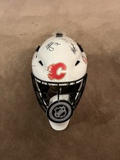 2021-2022 Calgary Flames Autographed Team Goalie Mask Loaded++