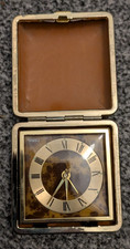 Japanese Coral Square Clock in Box