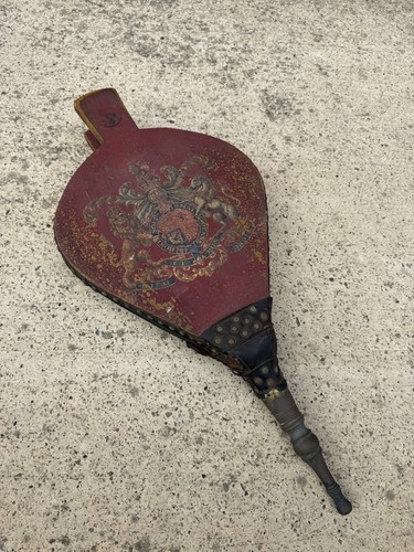 Antique wooden bellows with - antique,