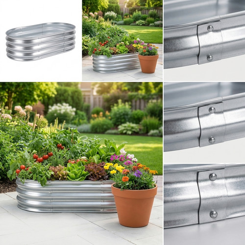 Galvanised steel grow box - steel,
