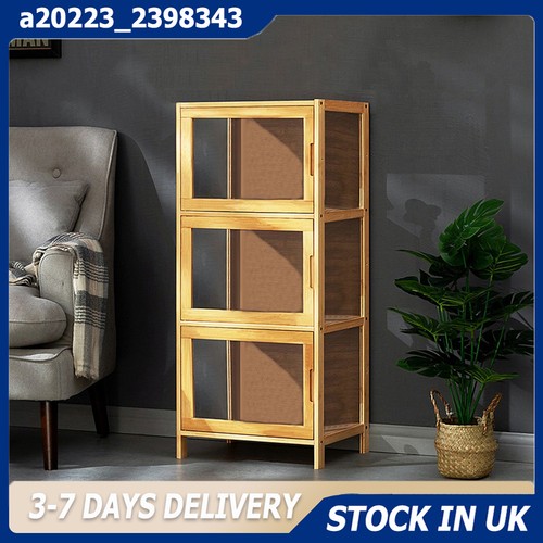 Bamboo display case - case, figure