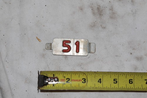 1951 license plate tab - 51,