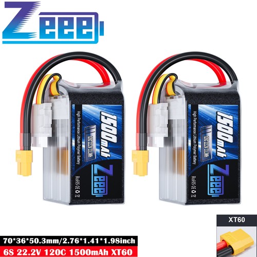 Zeee 6s 1500mah 120c - 2x,