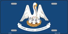 LOUISIANA STATE FLAG METAL