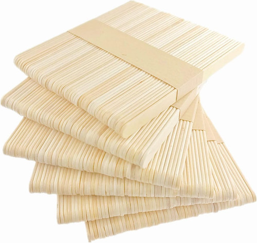 300pcs natural wooden - natural, lollipop