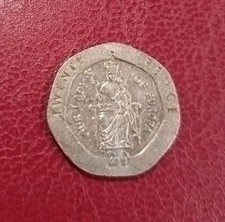 1998 Our Lady of Europa 20p Coin, Circulated inc ebay fee