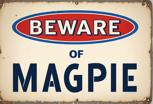 Beware magpie - beware, of
