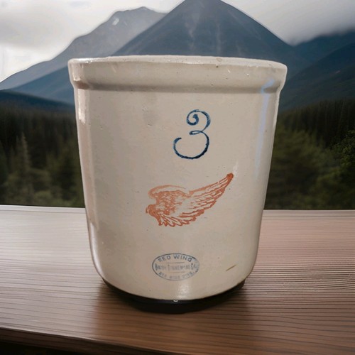 Red wing union stoneware - wing, crock
