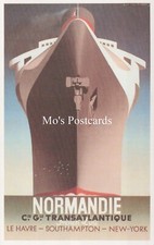 Shipping Postcard - Normandie Transatlantic French Line (Repro) RS40387