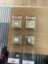 Victorian  Light Switches  Gold Colour Two Single And Two Double