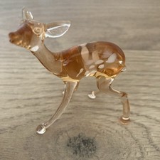 Vintage Art Glass Bambi Figure ~ Bambi Deer Figurine Ornament