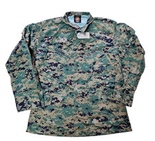 Genuine USMC Marpat Woodland Camo Combat Tactical Shirt Medium Regular #12