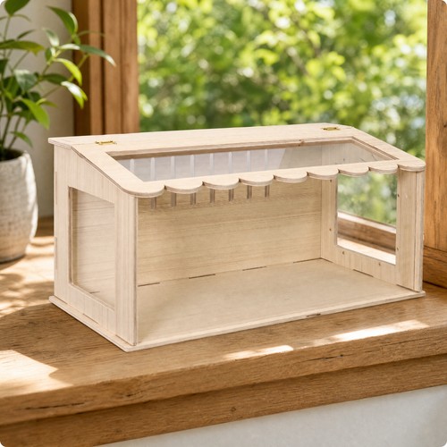 Wooden pet cage ventilated - wooden,