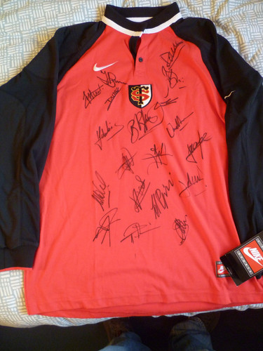 Toulouse rugby shirt - shirt, signed