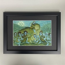 WEE FREE MEN FRAMED ART. PAUL KIDBY, TERRY PRATCHETT, DISCWORLD