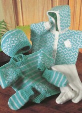  Baby Jacket Sweater Hat Mitts