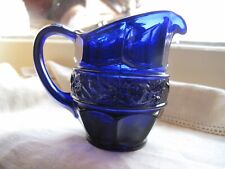 Casa Pupo Cobalt Blue Pressed Glass Jug