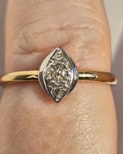 Ladies 9ct Gold Gem Set Dress