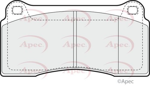 Apec front brake pad - pad, set