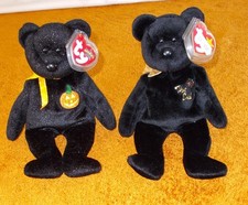 TY BEANIE BABIES HALLOWEEN  HAUNT 2001 AND THE END 1999  WITH TAGS GOOD CONDITIO