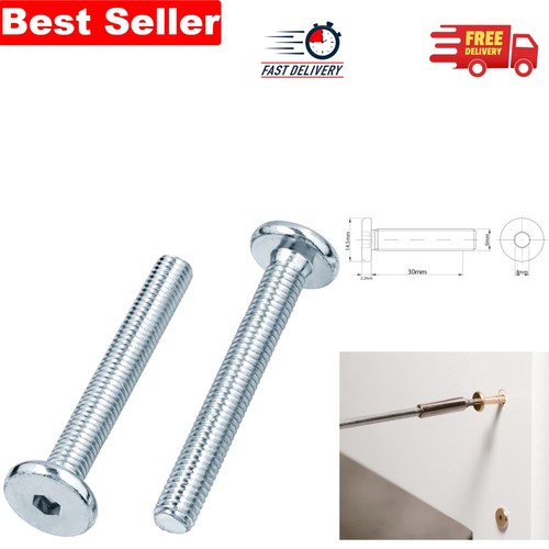 6mm 30mm silver - 30mm, flat