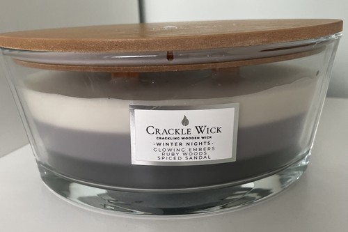 Crackle wick large - crackle, candle-