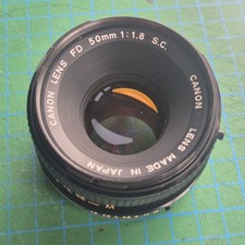 Canon 50mm F/1.8 Lens FD Mount Breechlock