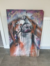 The Anxious Beagle - Original Painting - Street Art Graffiti Spray Paint 