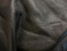 Jet Black smooth thick leather 1.4mm 9" x 12"  BK450