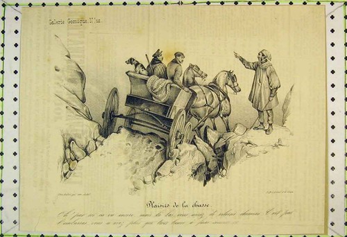 Original old antique print - antique,