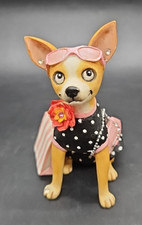 Enesco Dapper Dogs / Little paws A9302  Pixie Chihuahua dog figurine