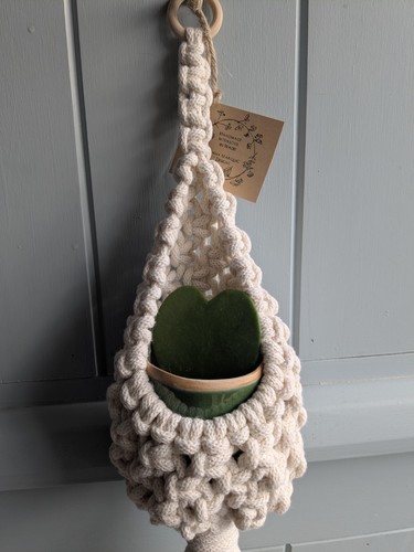 Eco cotton macramé hanging - cotton,