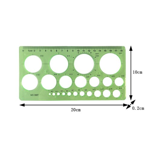 Plastic circle stencil - plastic,