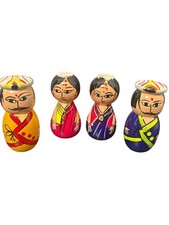 Hand Painted Wooden Indian
