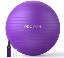 PROIRON Extra Thick Exercise Ball, 55-85cm, Anti-Burst Material, w/Pump. New