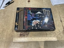 Vintage Musical Japanese Lacquered Photo Album with Mt Fuji Scenic Cover Art