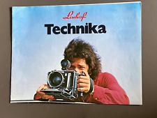 Linhof Technika, A4 Fold out to A2 Brochure. Mid 1970's