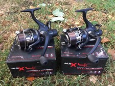 CARP RUNNER FISHING REELS X 2 MAX 40 LOADED WITH 8LB LINE NGT TACKLE