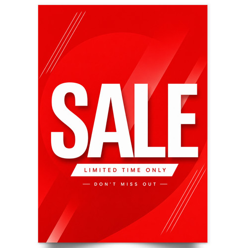 Sale advertisement poster shop - sale,