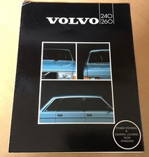 VOLVO 240 260 SALES BROCHURE 1982