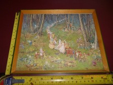 MARGARET W. TARRANT THE FAIRY WAY FRAMED VINTAGE PRINT/PICTURE *READ*