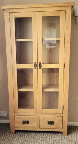 Solid oak tall - solid, cabinet