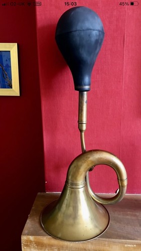 Vintage large brass bike