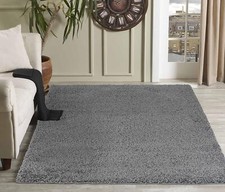 Area Rugs Dark Grey 160x230cm Serdim Rugs Living Room Shaggy Area Rugs