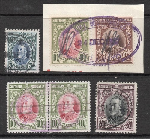 Rhodesia 1931 group of 6 - group,