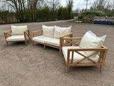 Amalfi Teak Sofa Set two sofa